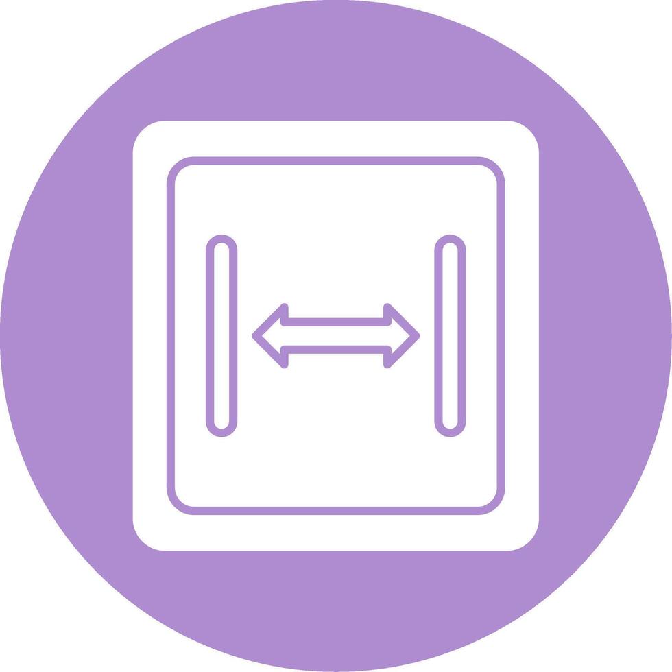 Size Glyph Circle Icon vector