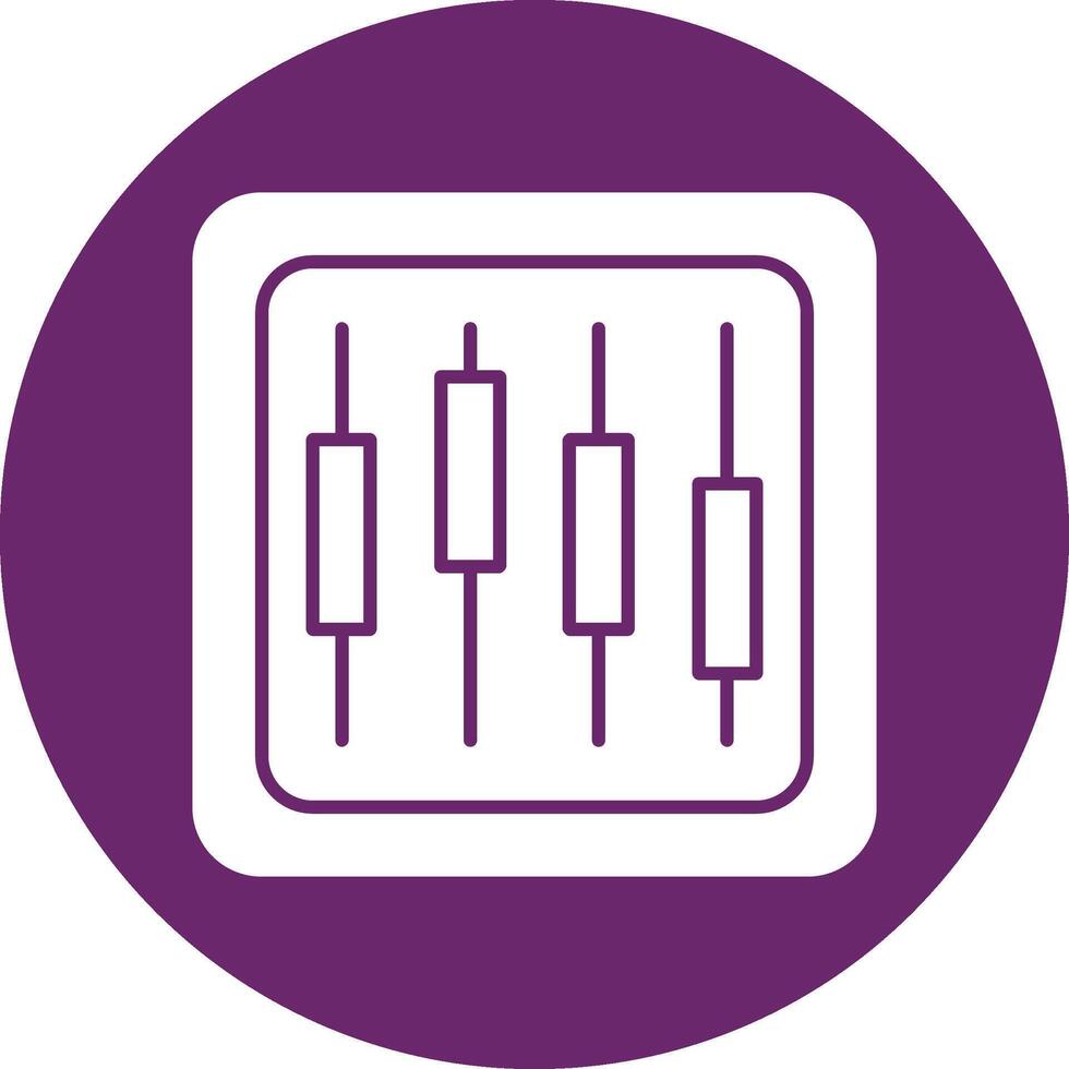 Diagram Glyph Circle Icon vector