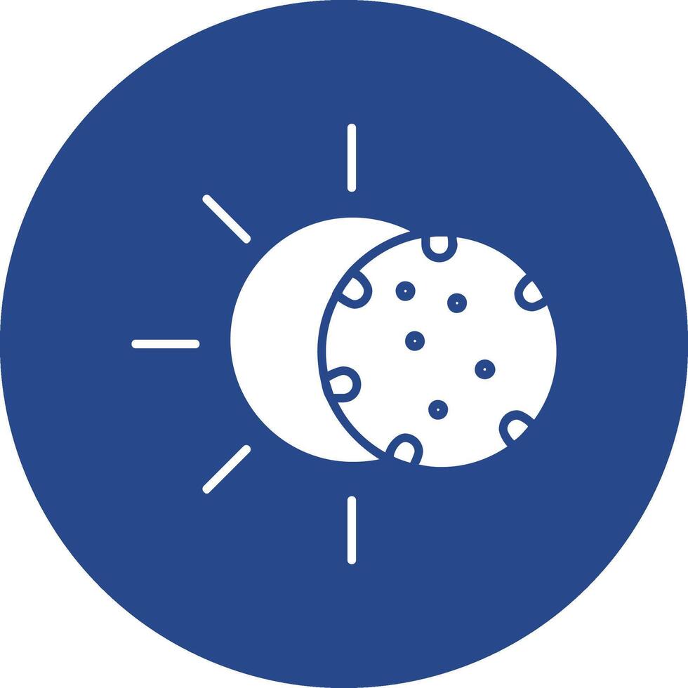 Solar Glyph Circle Icon vector