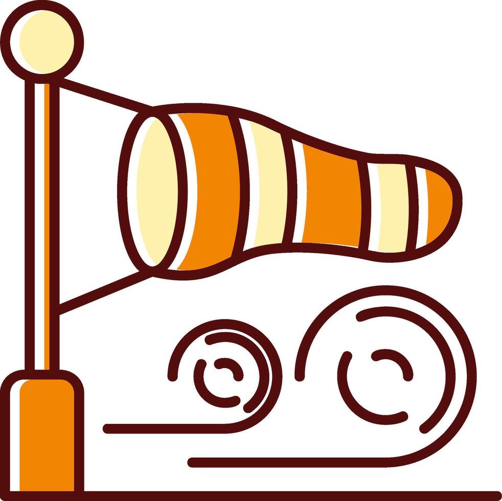 Direction filled Sliped Retro Icon vector