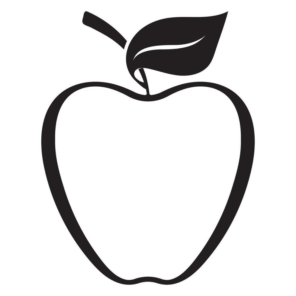 diseño de ilustración de vector de manzana