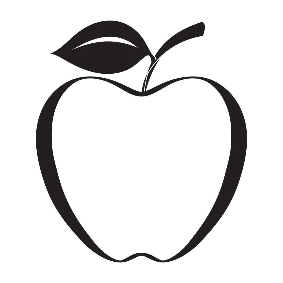 diseño de ilustración de vector de manzana