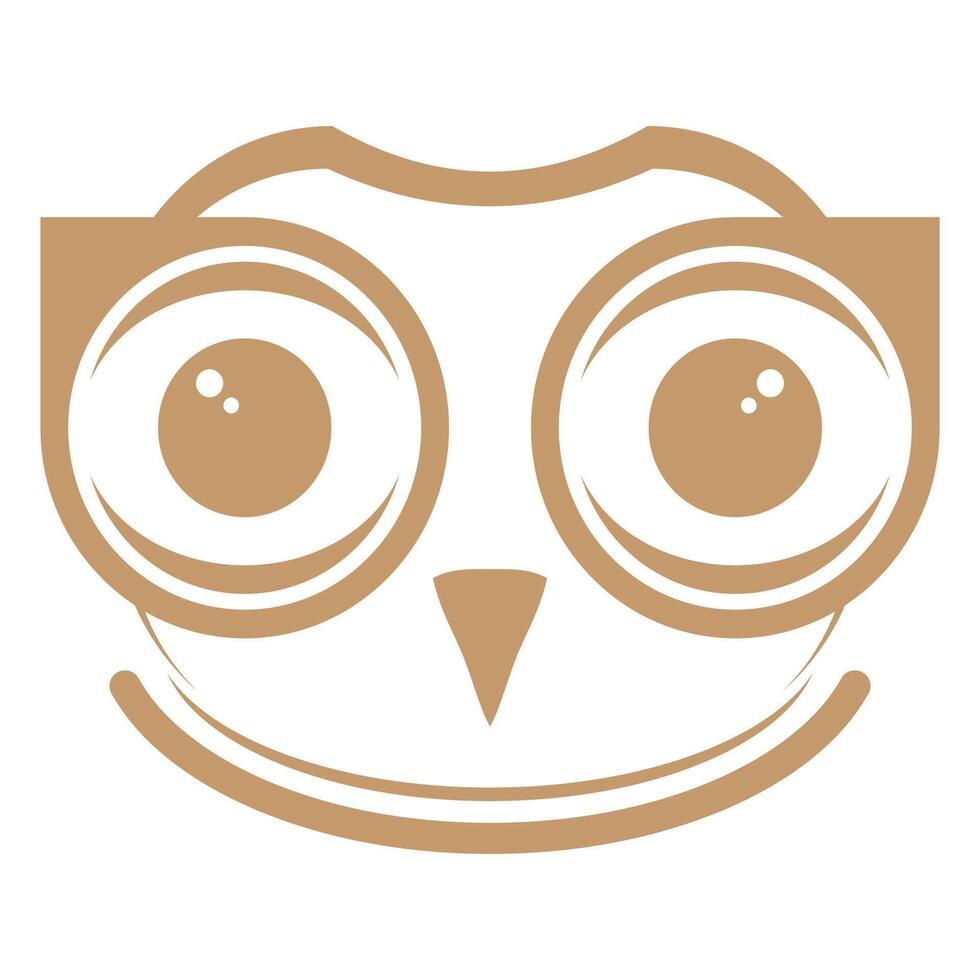 búho vector ilustración diseño icono logo