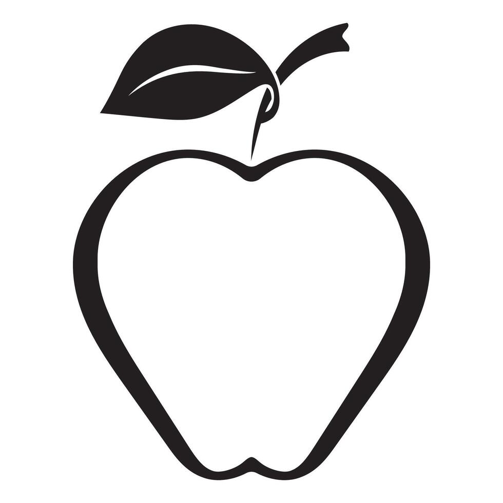 diseño de ilustración de vector de manzana