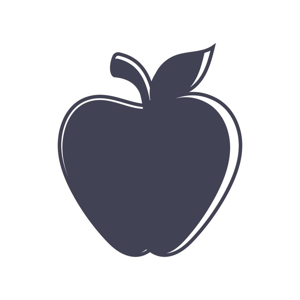 diseño de ilustración de vector de manzana