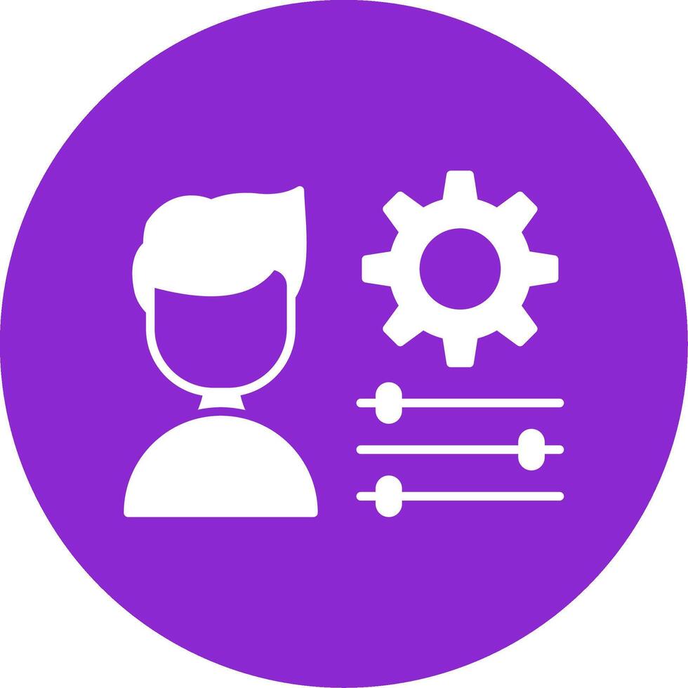 solid circle icon vector
