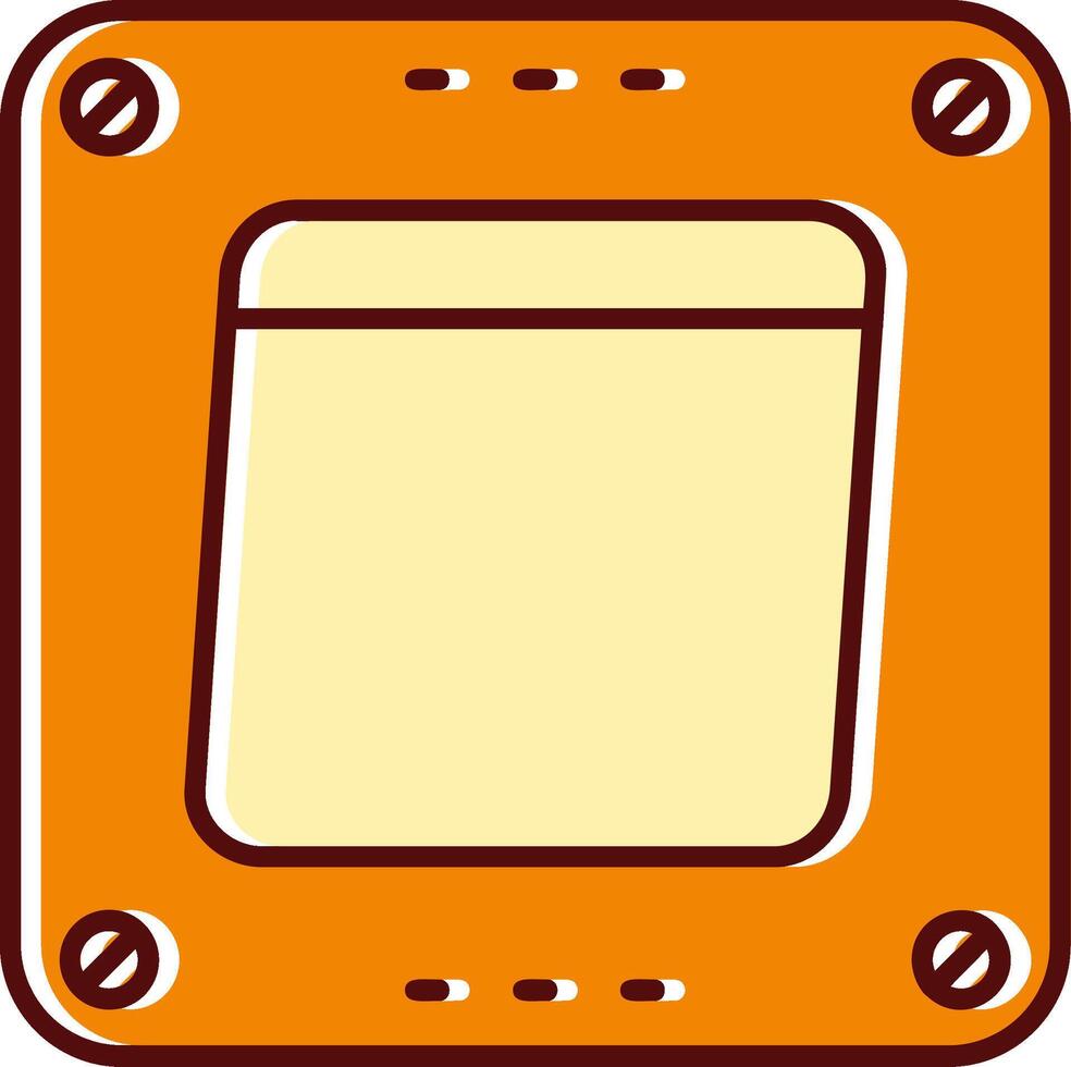 Swtich filled Sliped Retro Icon vector