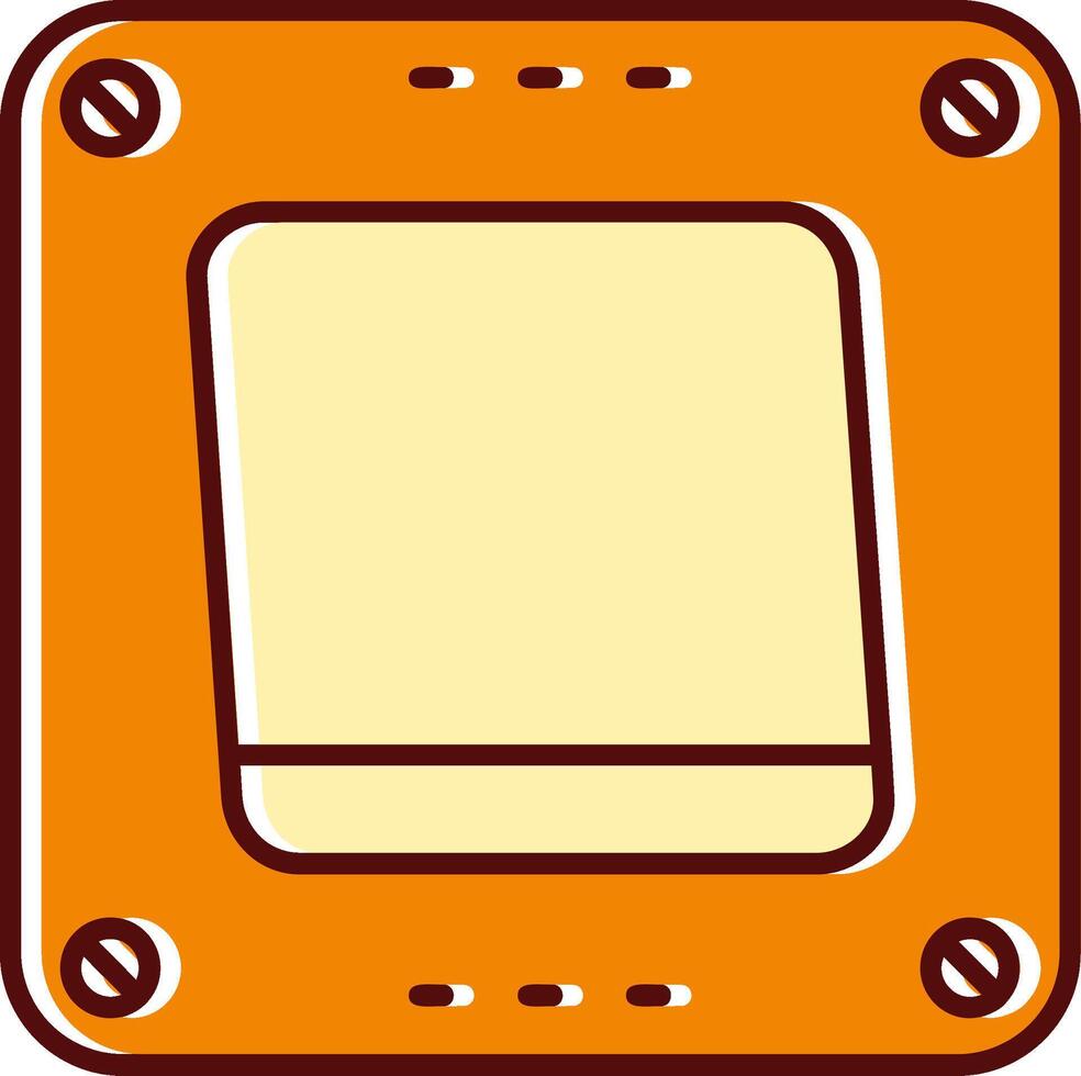Swtich filled Sliped Retro Icon vector