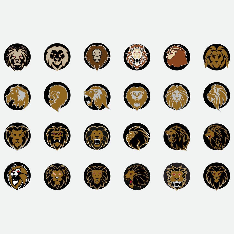 colección de león logos vector