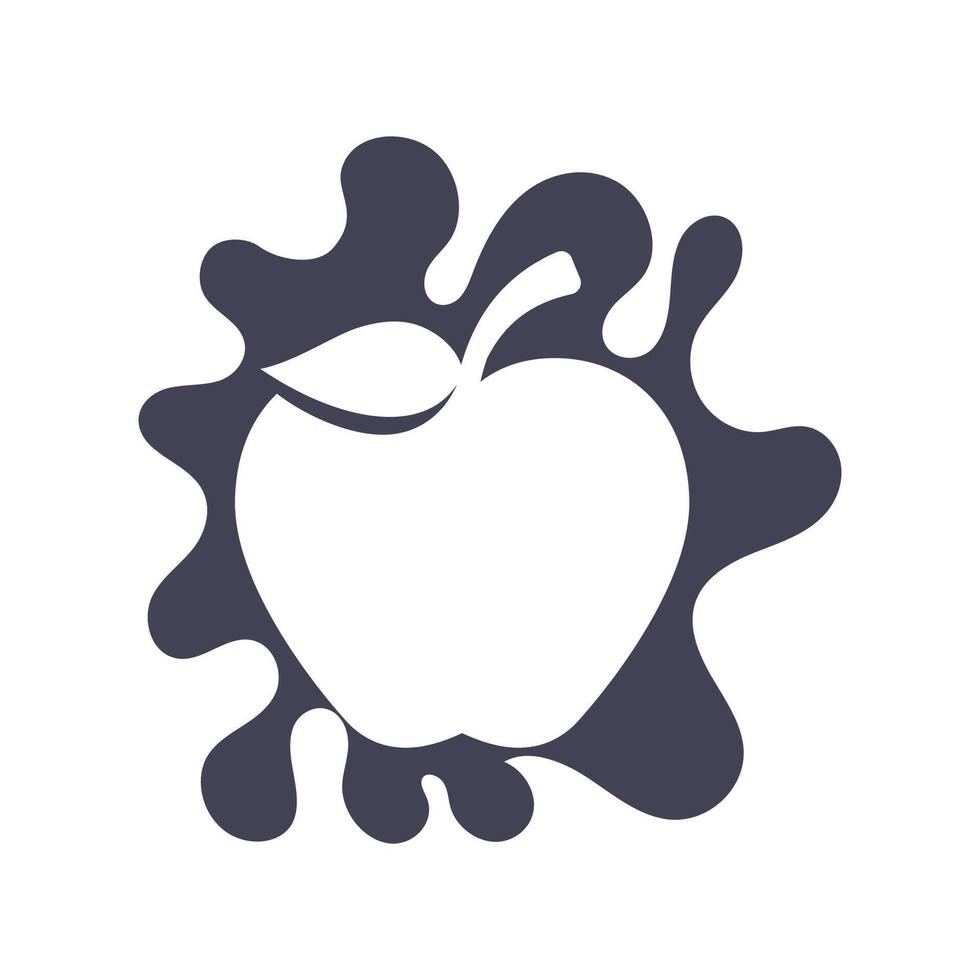 diseño de ilustración de vector de manzana