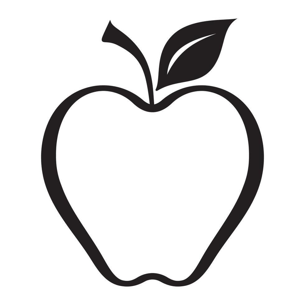 diseño de ilustración de vector de manzana