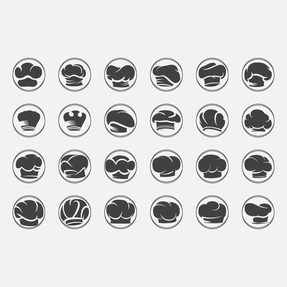 collection of coking logos vector
