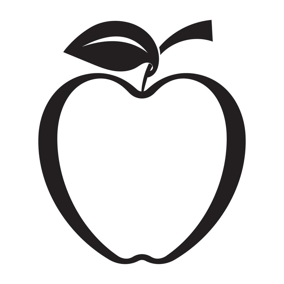 diseño de ilustración de vector de manzana