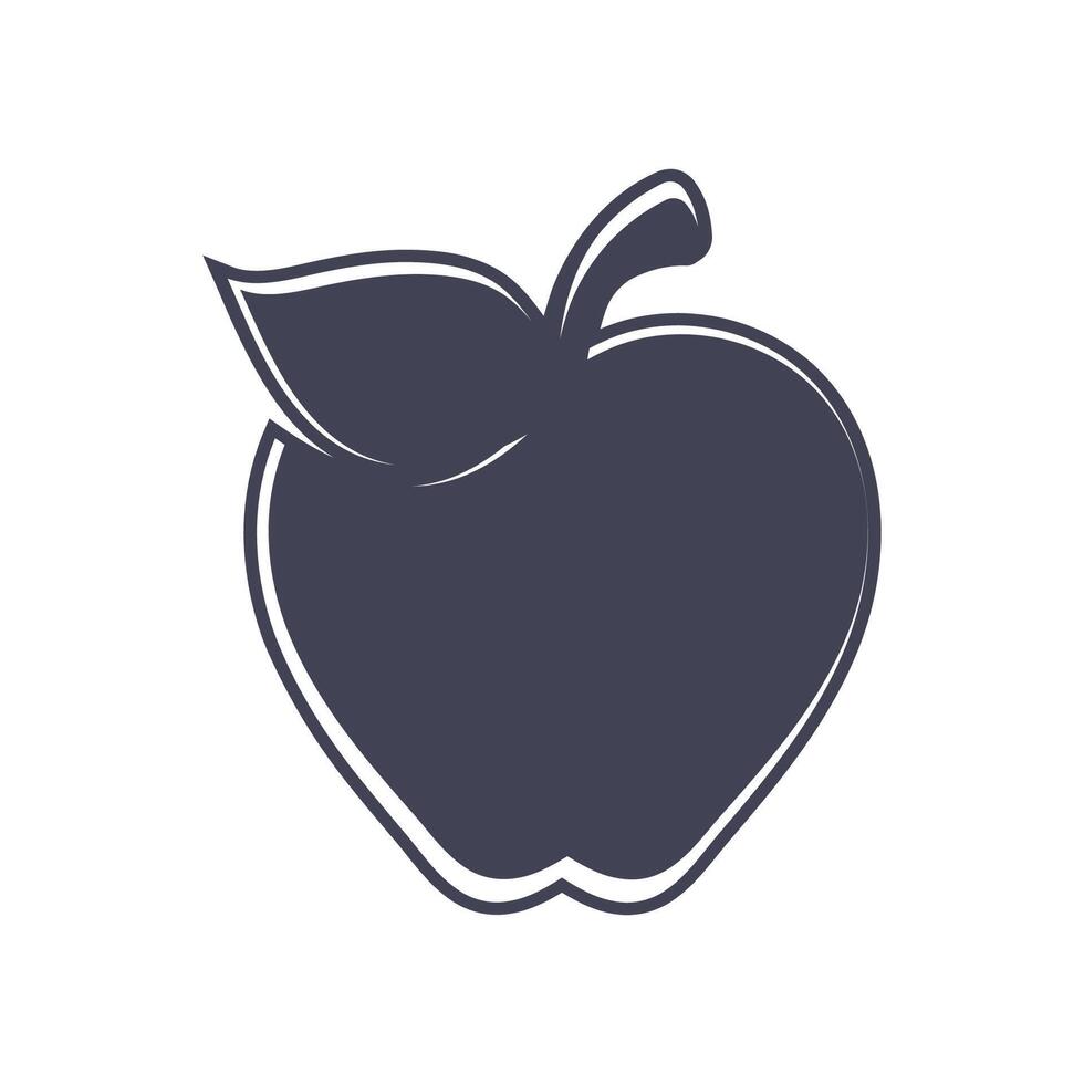 diseño de ilustración de vector de manzana