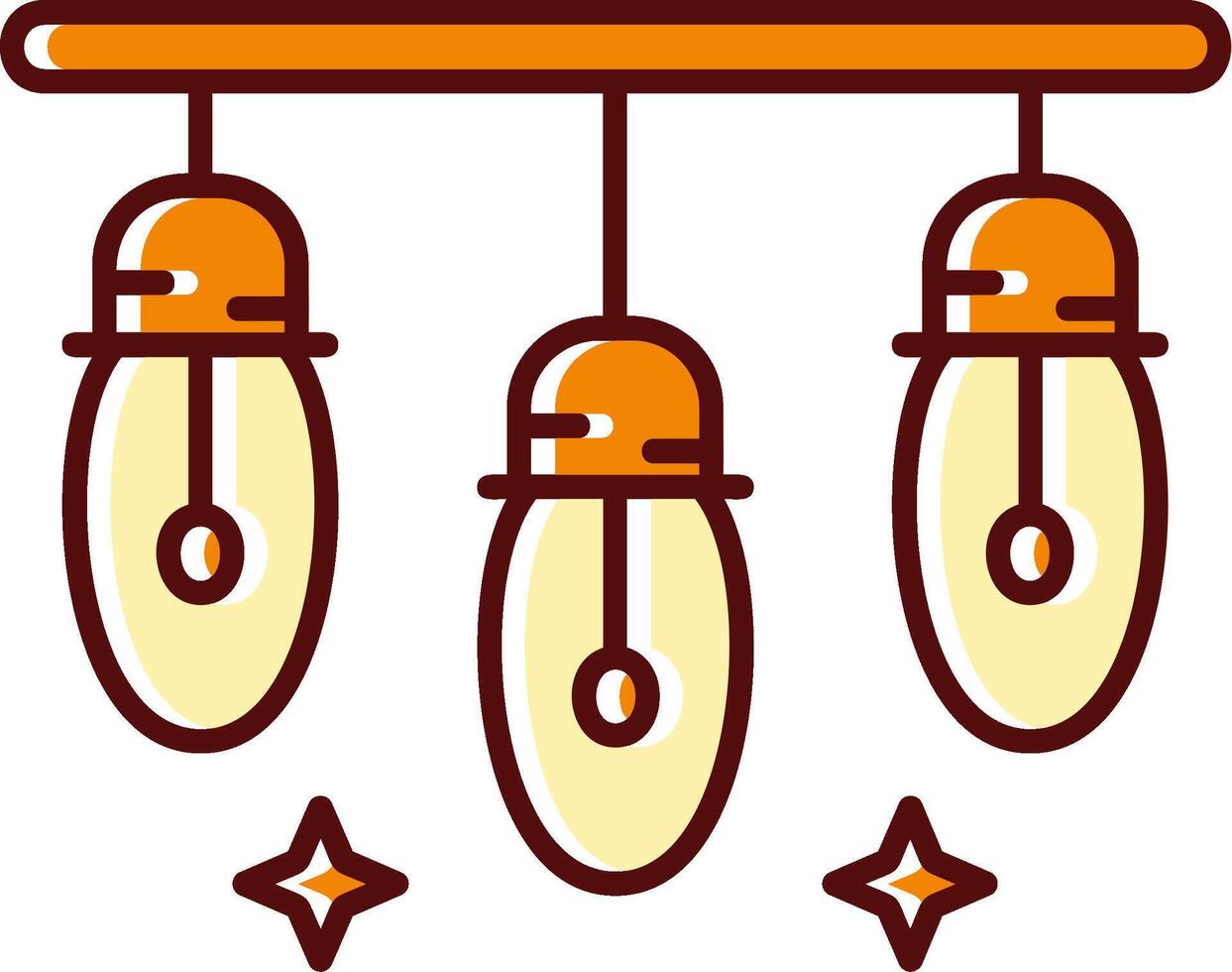 Lights filled Sliped Retro Icon vector
