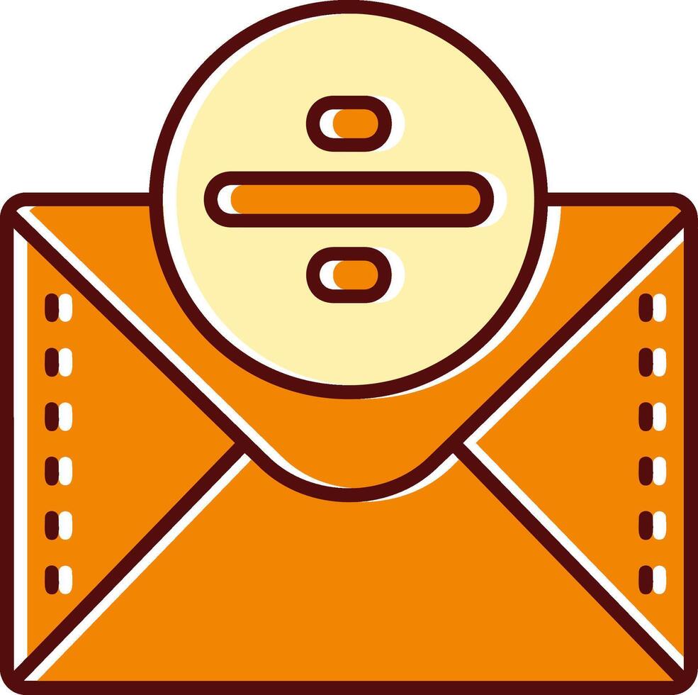 Divide filled Sliped Retro Icon vector