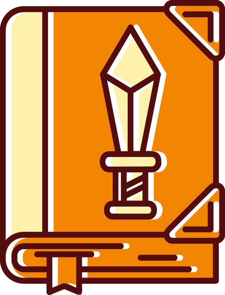 Weapons filled Sliped Retro Icon vector