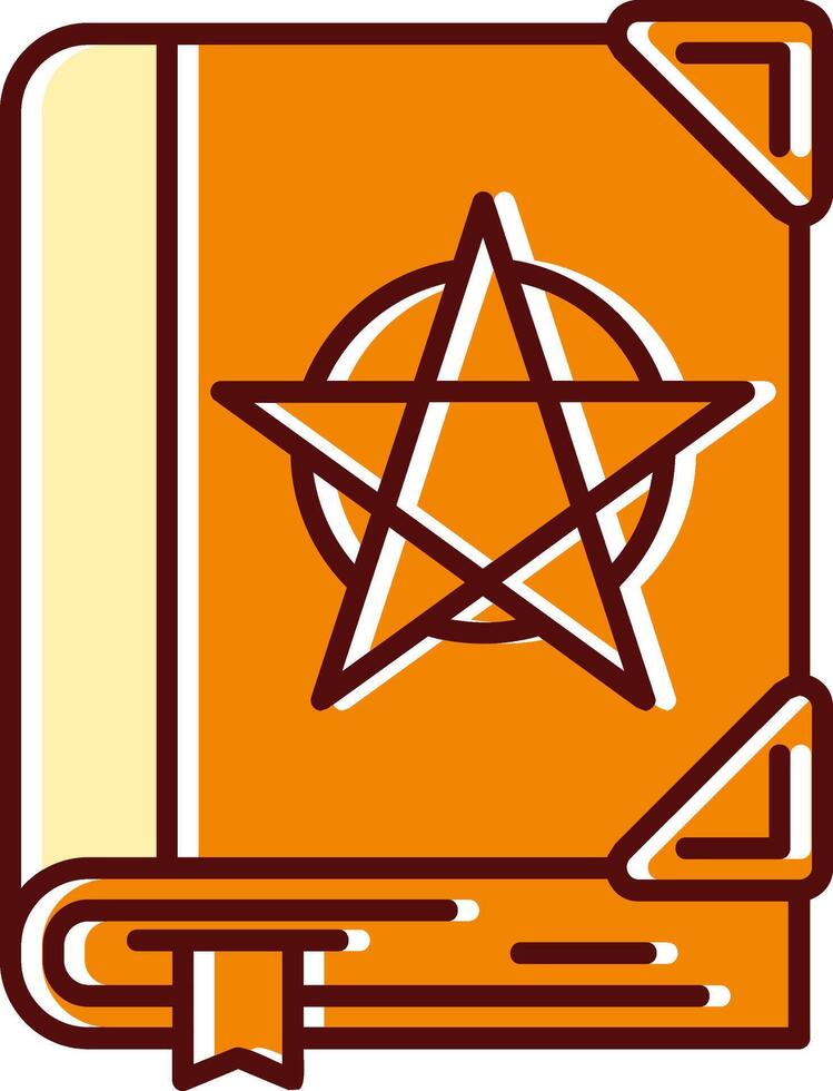 Tanakh filled Sliped Retro Icon vector