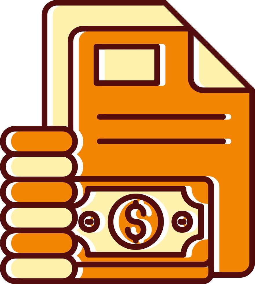 Account filled Sliped Retro Icon vector
