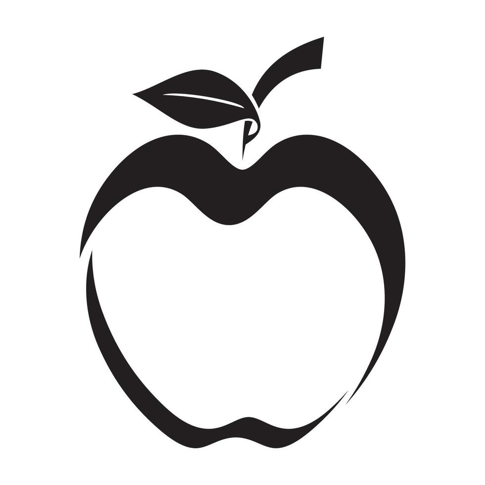 diseño de ilustración de vector de manzana