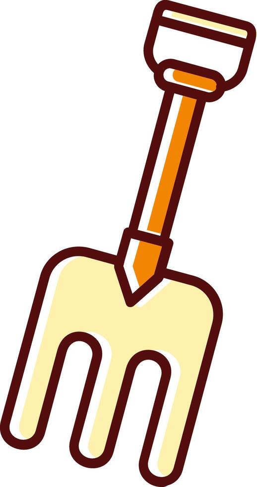 Fork filled Sliped Retro Icon vector