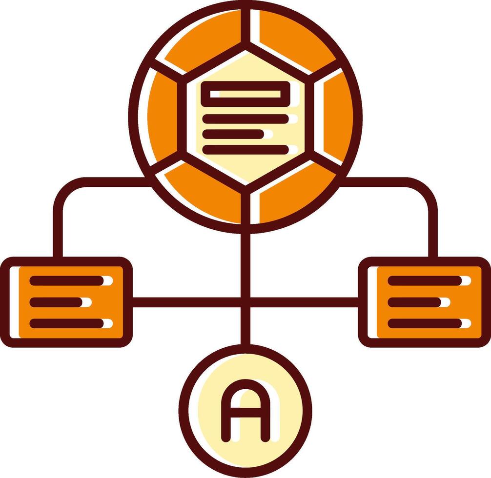 Workflow filled Sliped Retro Icon vector