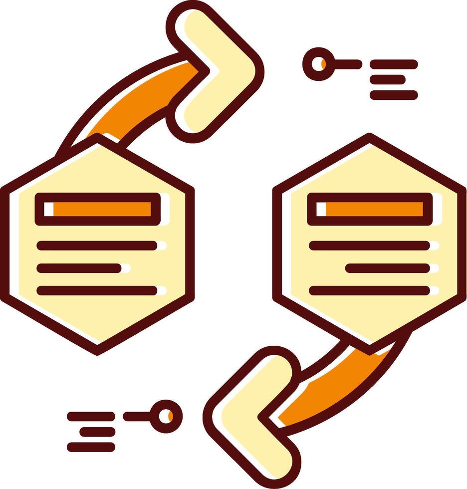Infographic elements filled Sliped Retro Icon vector