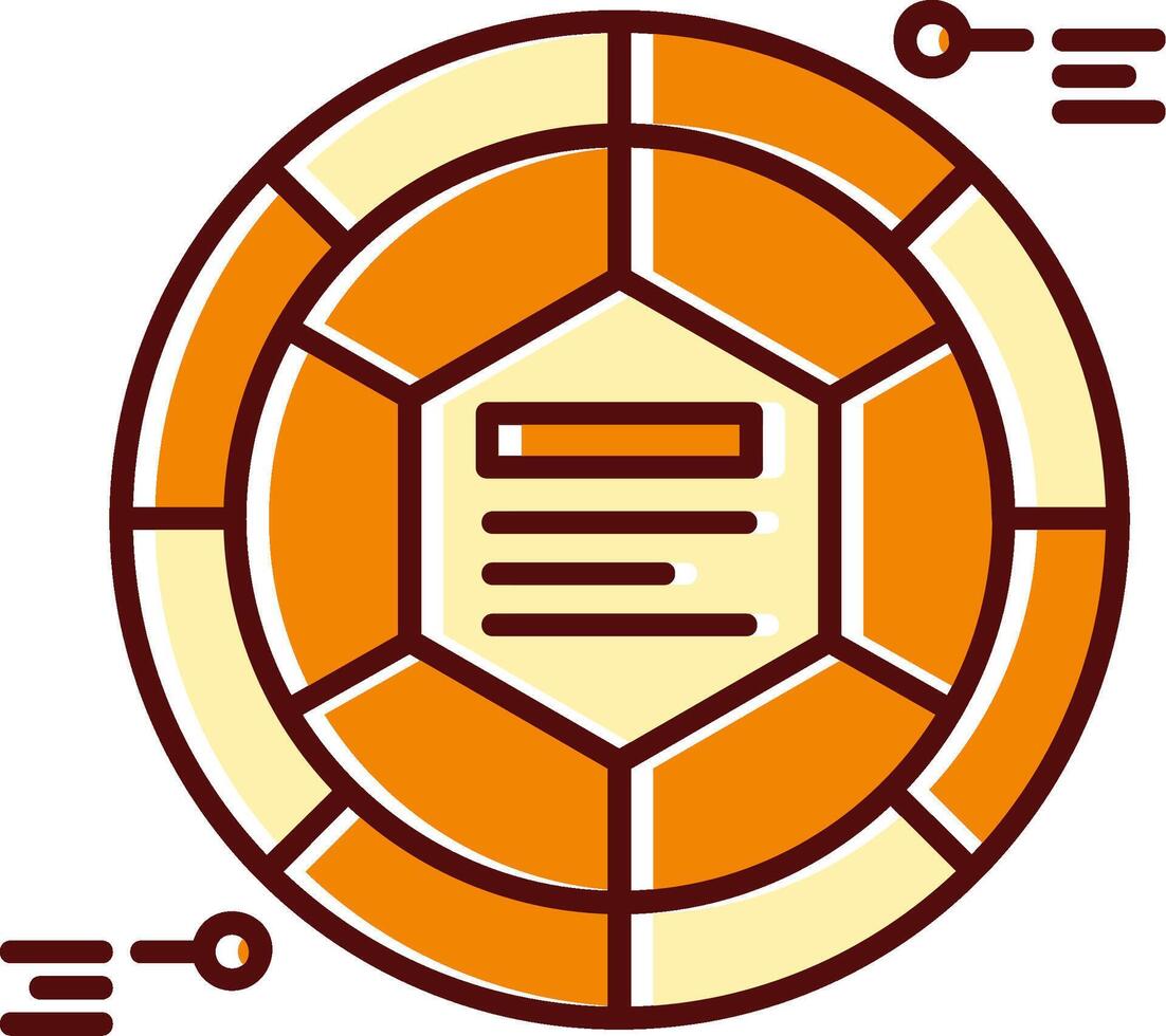 Infographic elements filled Sliped Retro Icon vector