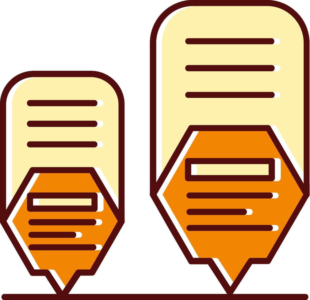 Infographic elements filled Sliped Retro Icon vector