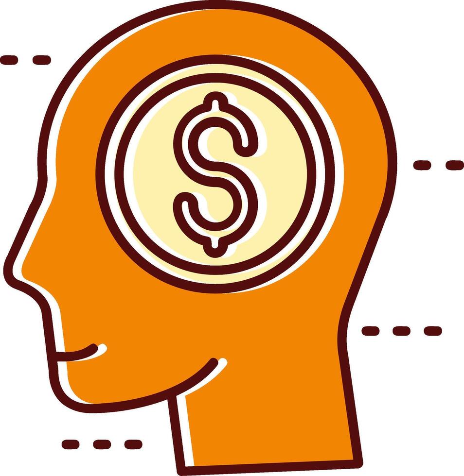 Greed filled Sliped Retro Icon vector