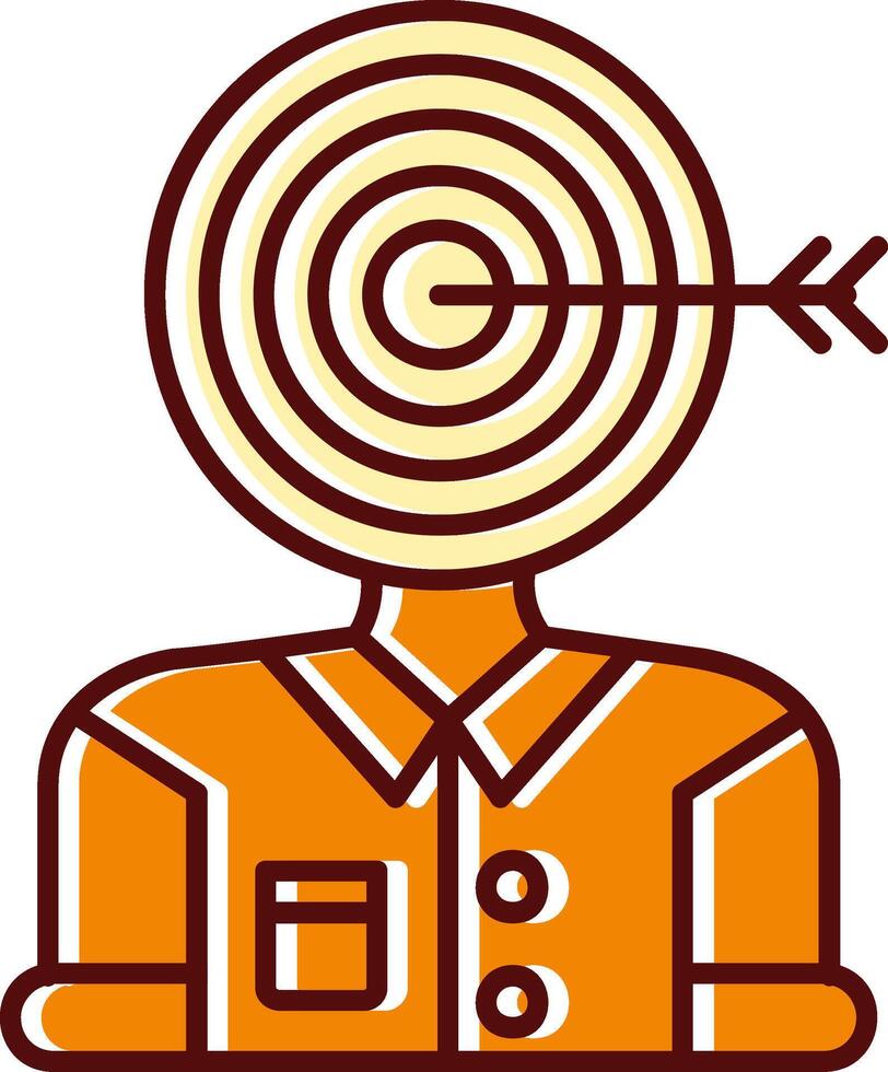 Audience filled Sliped Retro Icon vector