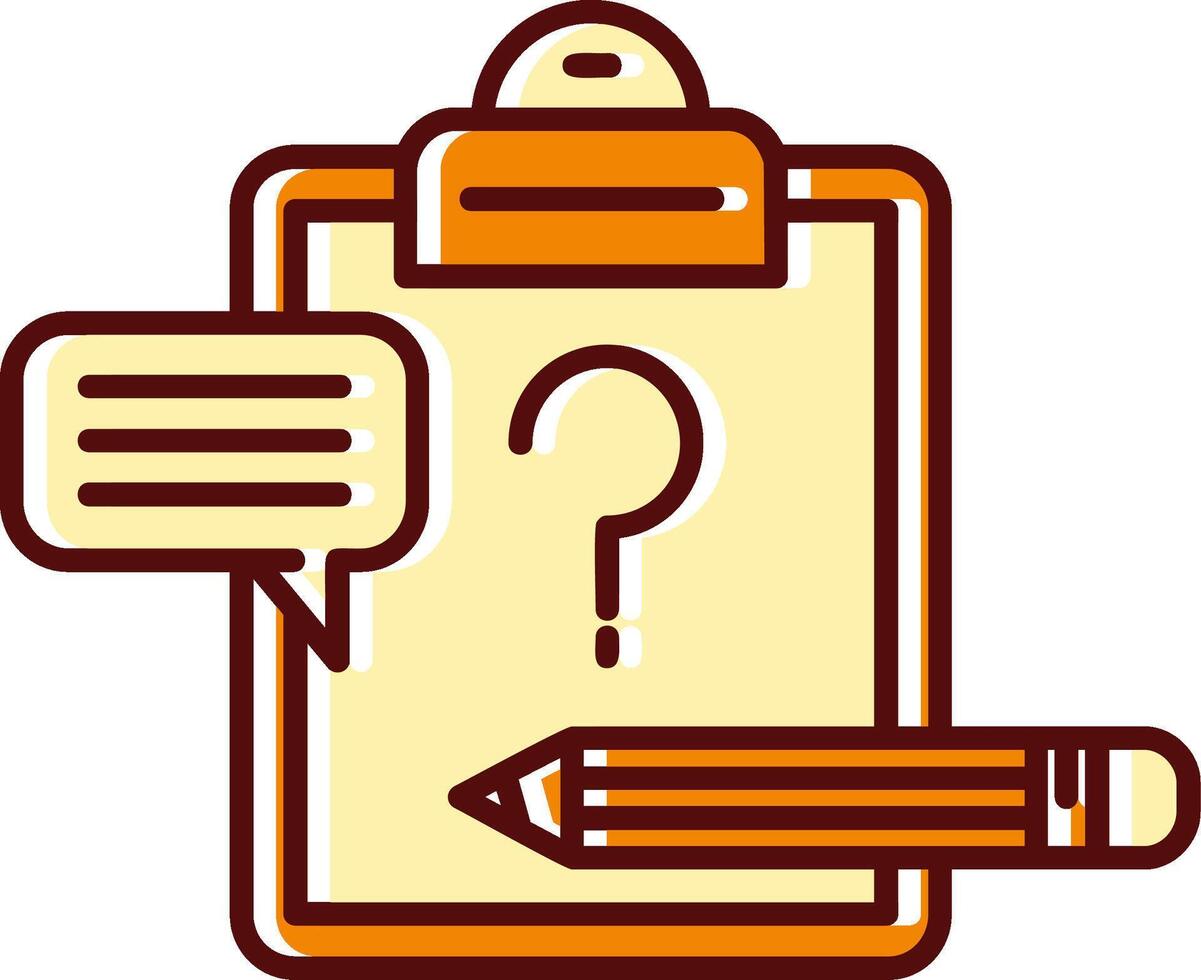 Briefing filled Sliped Retro Icon vector