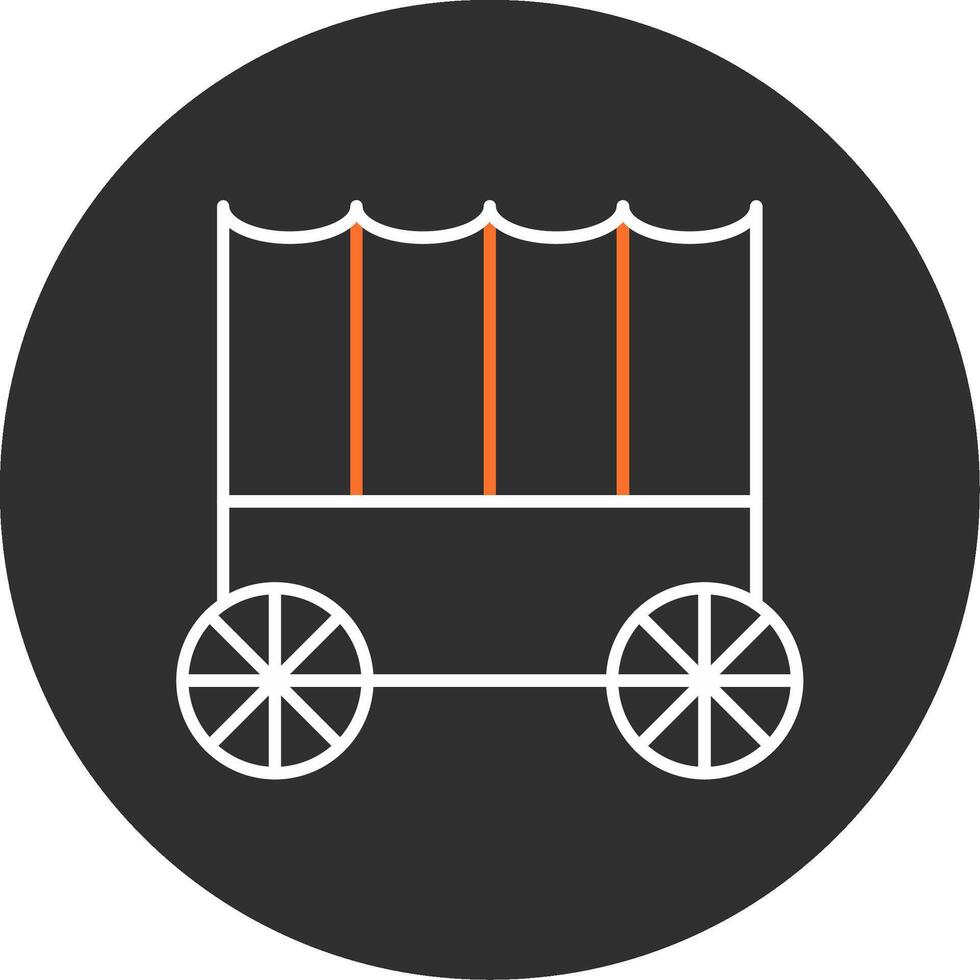 Carriage Blue Filled Icon vector