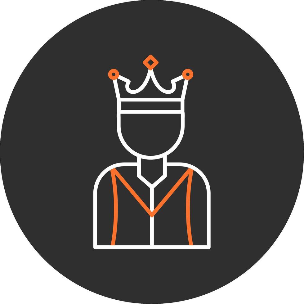 Prince Blue Filled Icon vector