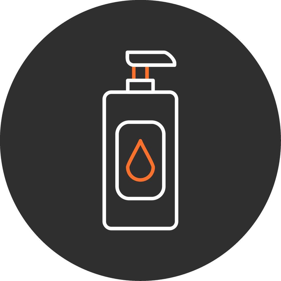 Shampoo Blue Filled Icon vector