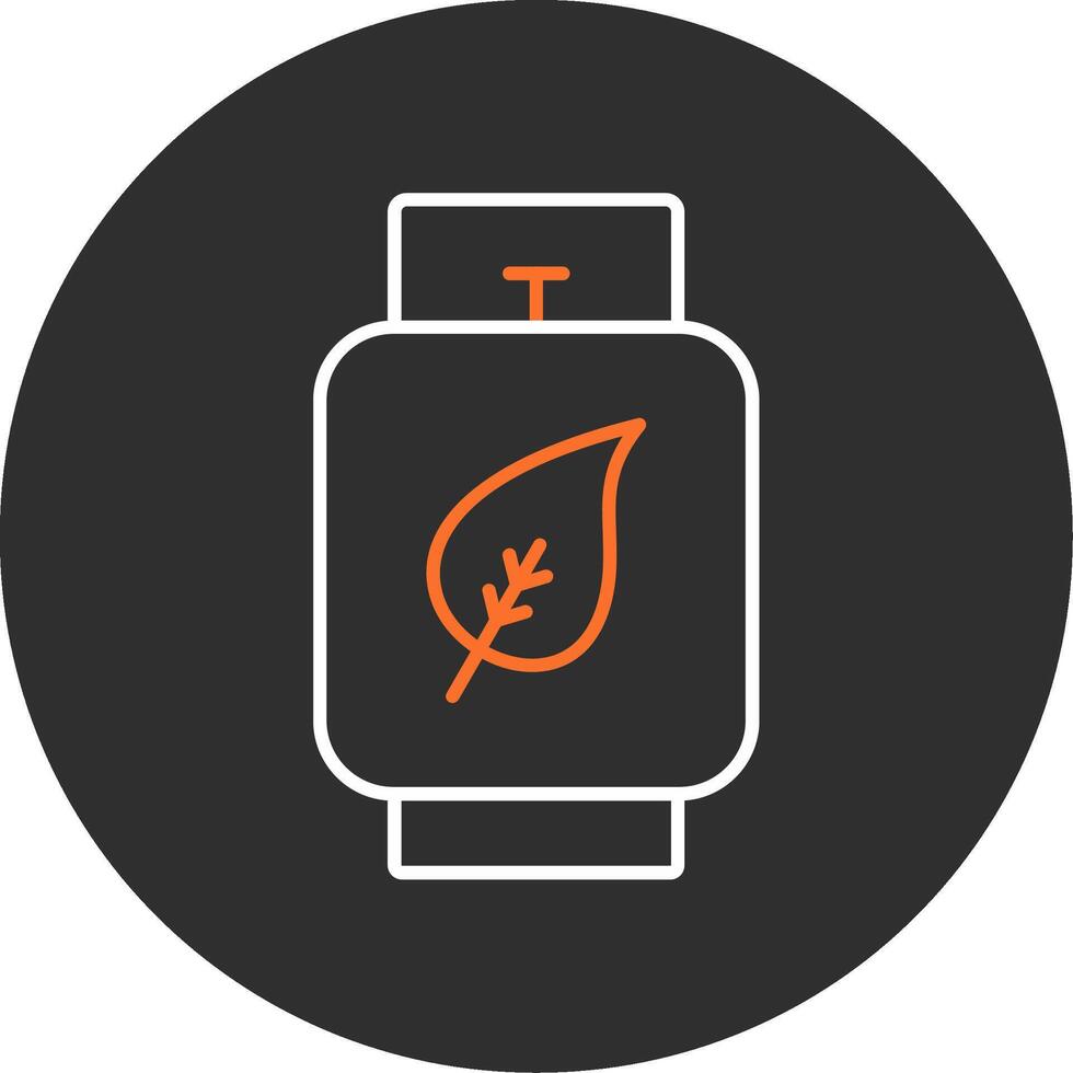 Bio gas Blue Filled Icon vector