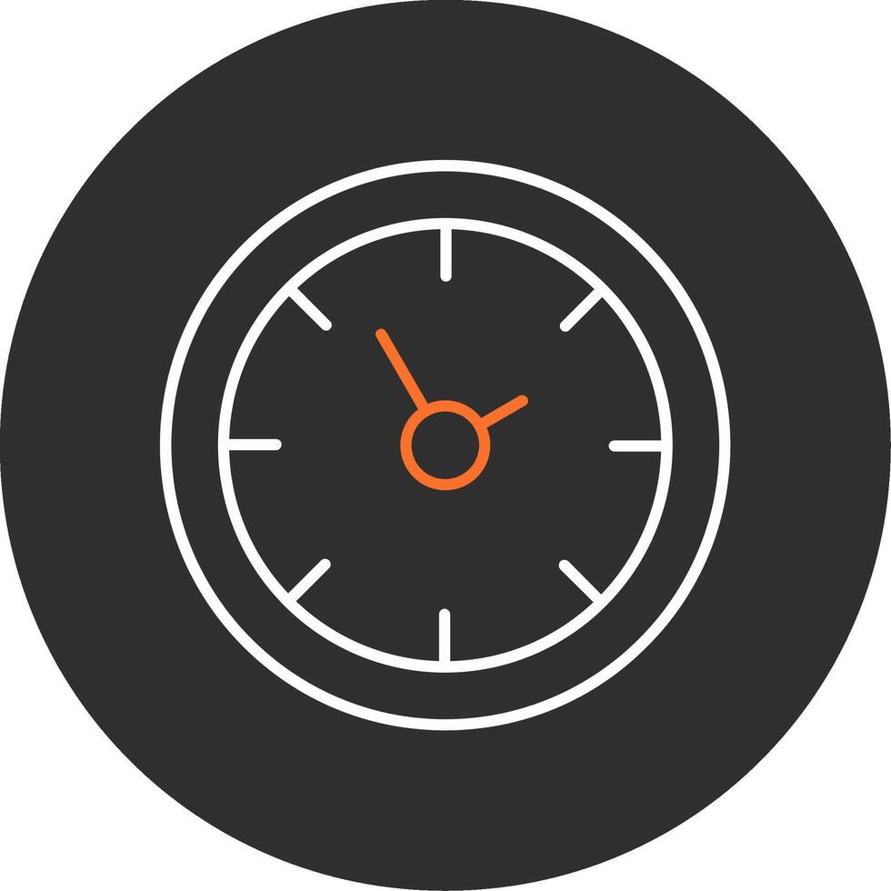 Time Blue Filled Icon vector