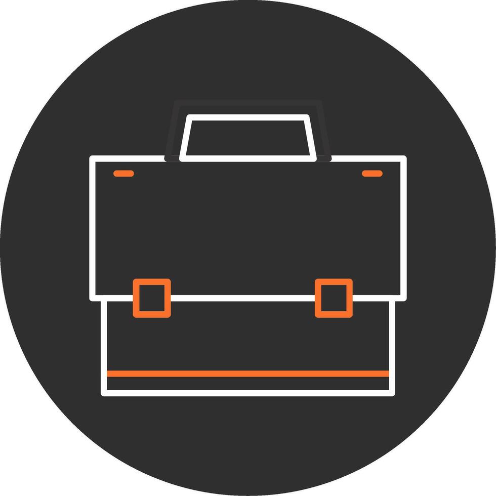 Suitcase Blue Filled Icon vector