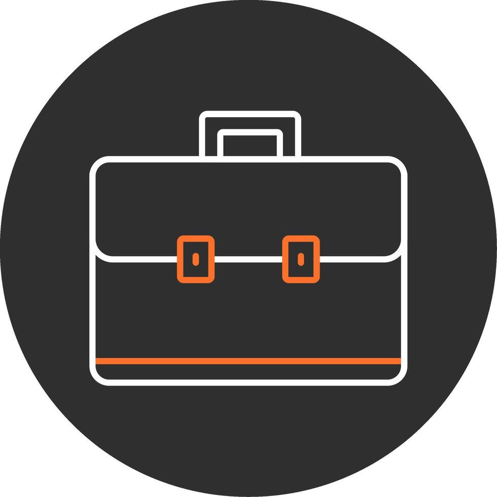 Briefcase Blue Filled Icon vector