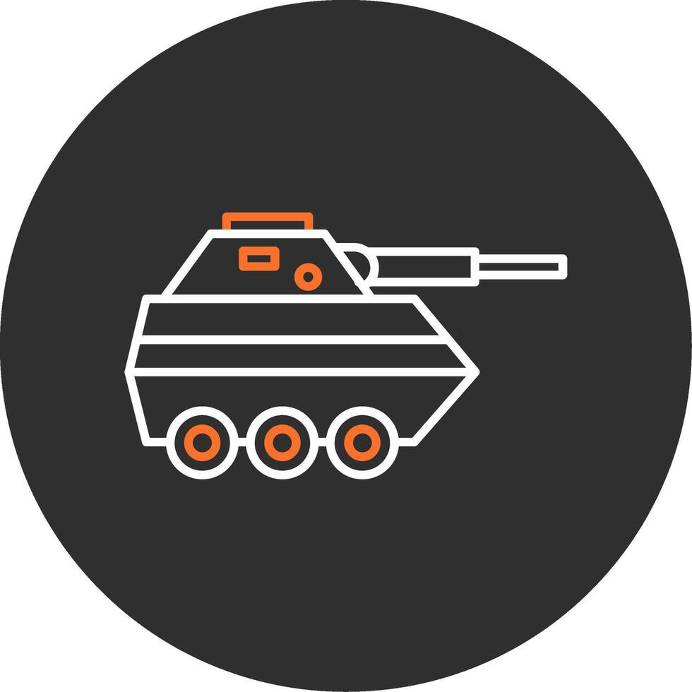 Infantry Van Blue Filled Icon vector