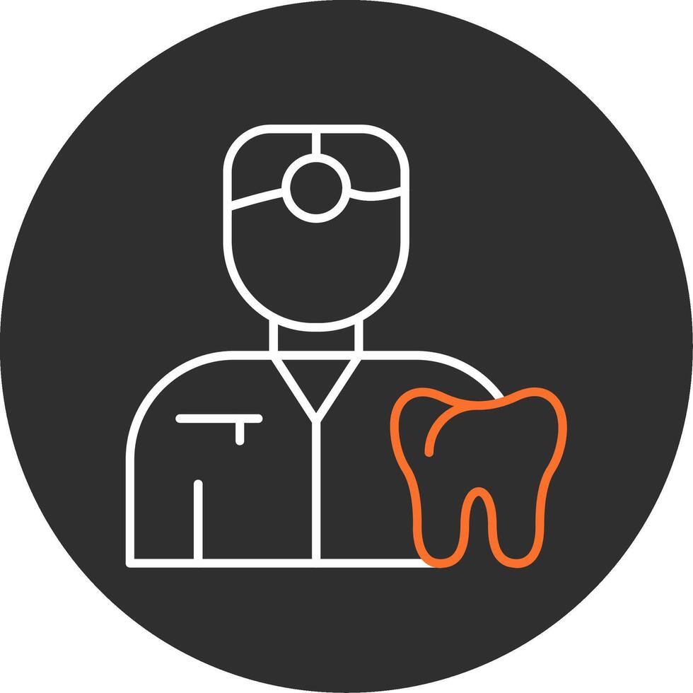 Dentist Blue Filled Icon vector