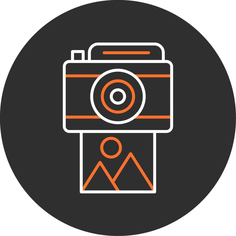 Camera Blue Filled Icon vector