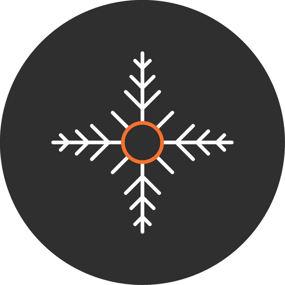 Snowflake Blue Filled Icon vector