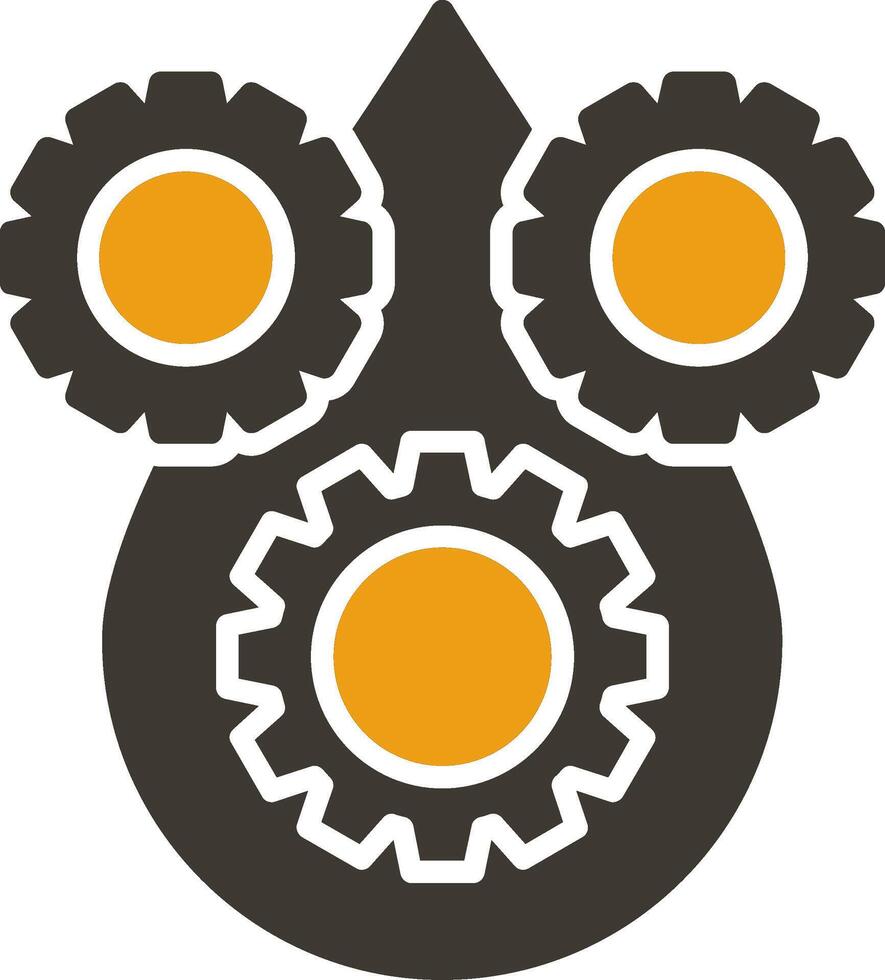Lubricant Glyph Two Colour Icon vector