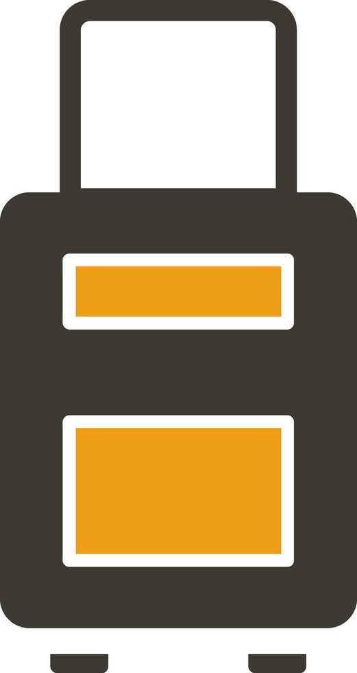 Luggage Glyph Two Colour Icon vector