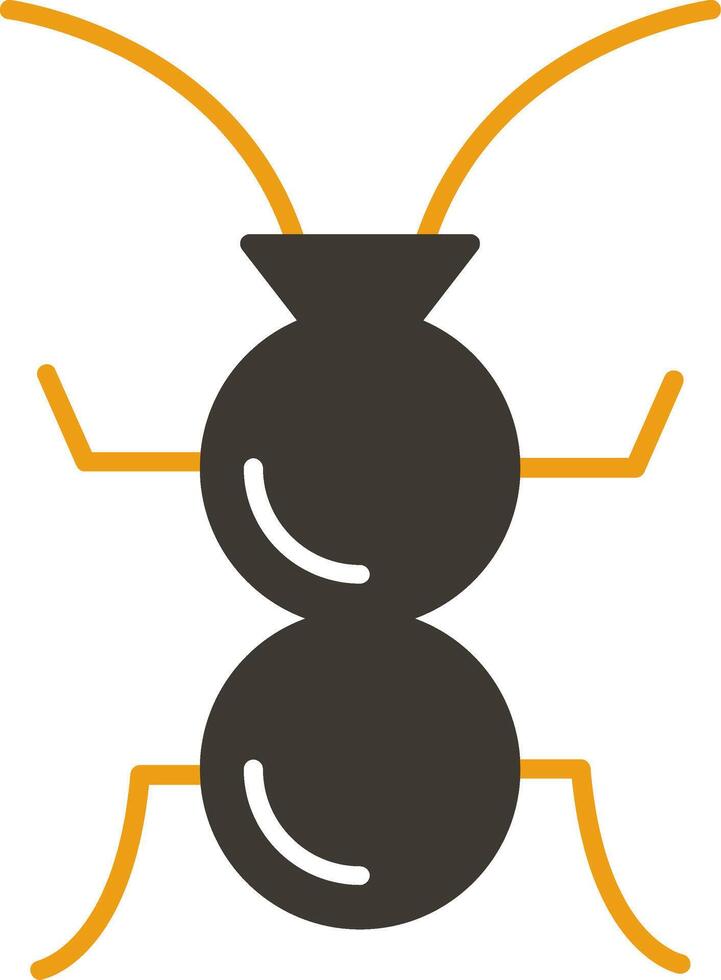 Formicidae Glyph Two Colour Icon vector