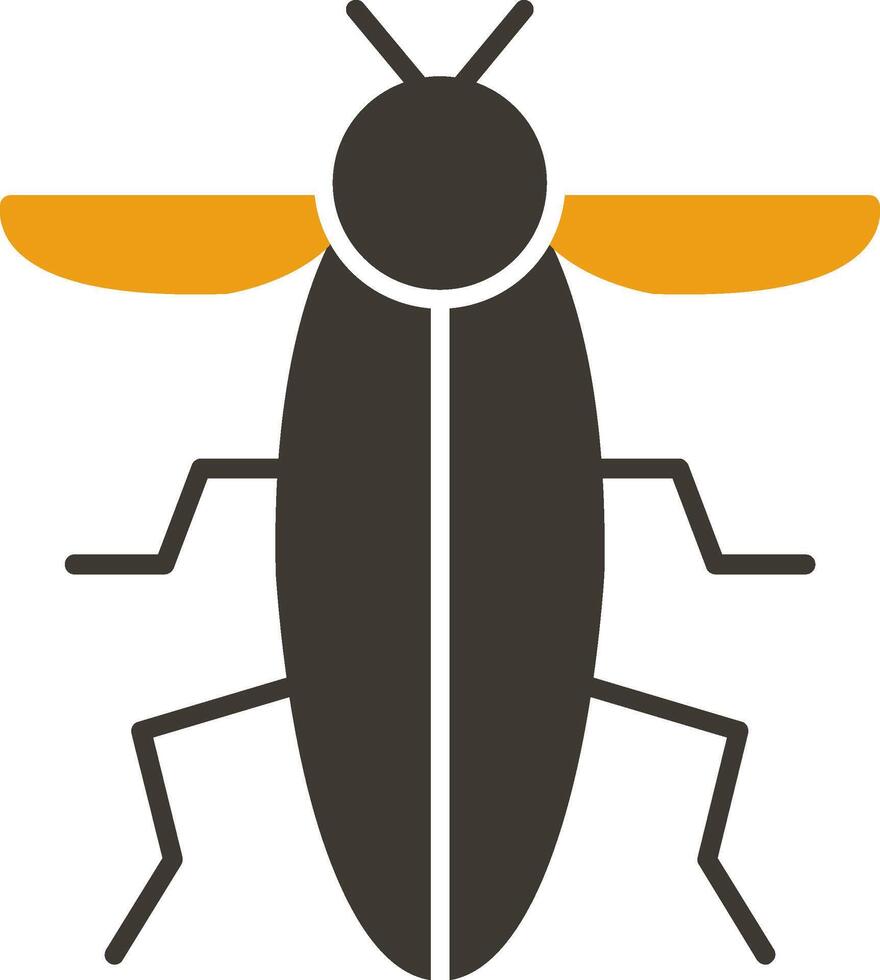 Insect Glyph Two Colour Icon vector