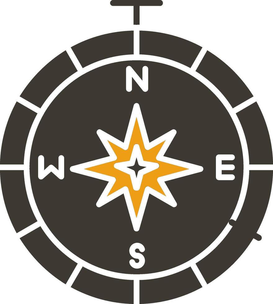 glyph two color icon vector