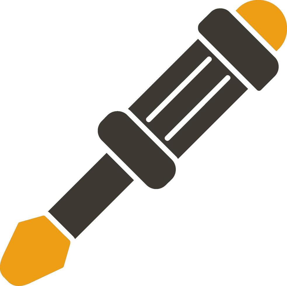 Screwdriver Glyph Two Colour Icon vector