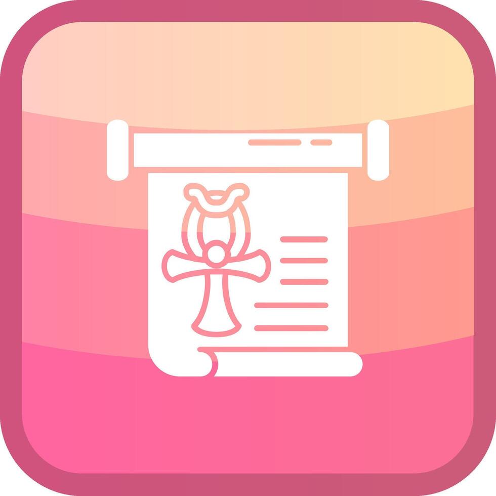 History Glyph Squre Colored Icon vector